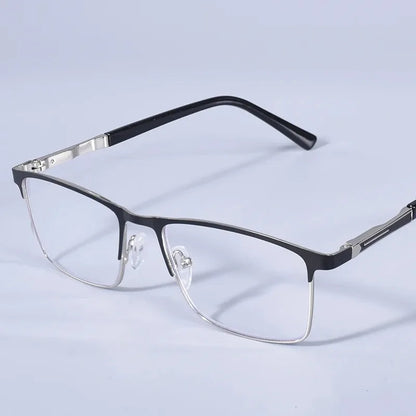 Double Color Oversize Frame Reading Glasses For Men And Women Anti blue Light High Quality Square Presbyopia Glasses+175