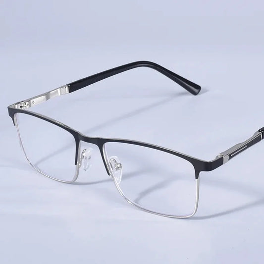 Double Color Oversize Frame Reading Glasses For Men And Women Anti blue Light High Quality Square Presbyopia Glasses+175