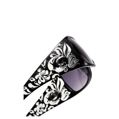 New Printed Diamond Studded Retro Cat Eye Women's Sunglasses Personalized And Trendy Outdoor Sun Protection Sunglasses