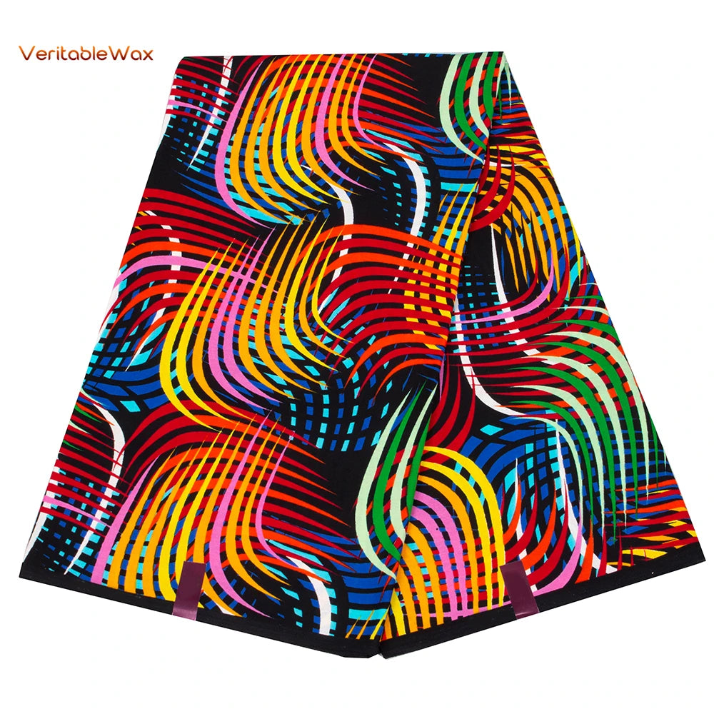 African Ankara Wax Fabric Patchwork Retro Style Double Prints Warp DIY Cloth Sewing Materials Africa Loincloth Polyester Tissu