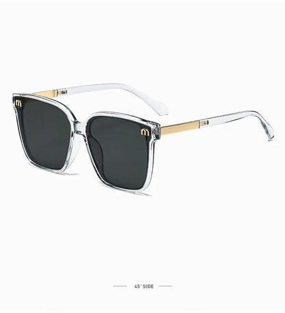 2026 New Fashion Brand Luxury Designer Sunglasses Women Letter Vintage Square Trendy Shades Glasses Elegant Party Top Sunglasses