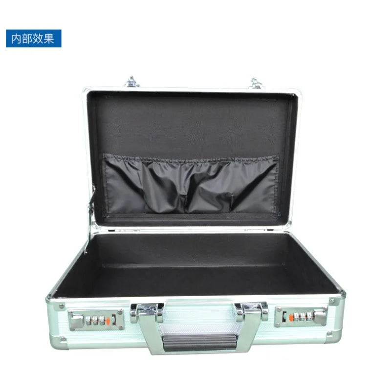 Aluminum alloy Combination lock Portable case Document storage box Data sorting Portable  safe box  mini money safe