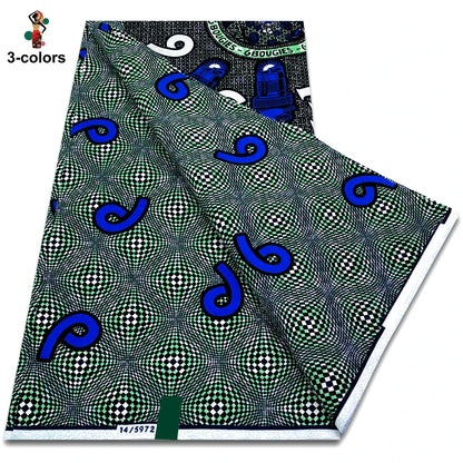 2025 Veritable Wax Guaranteed Real Wax Print Fabric dutch hollandais Pagne African Wax Fabric 6 yards