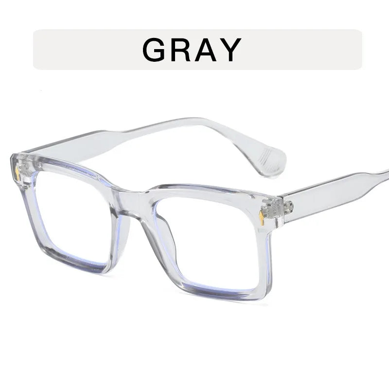 Eyeglass Frames Square Blue Light Blocking Reading Glasses Men High Quality Eyeglasses Man Eyewear