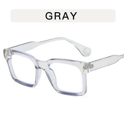 Eyeglass Frames Square Blue Light Blocking Reading Glasses Men High Quality Eyeglasses Man Eyewear