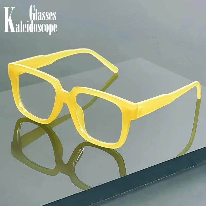 New Simple Spectacles Frame Men Women Ultralight Square Frame Anti Blue Light Transparent Lens Optical Eyeglasses
