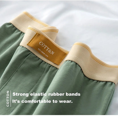 1pcs Male Arrow Pants Men Cotton Boxers Shorts Loose Mid-Waisted Men's Plus Size Underwear Homewear Comfortable