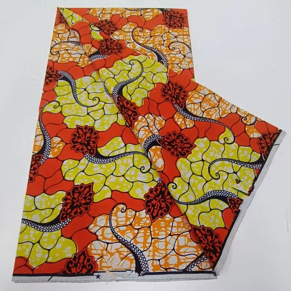 Ankara Wax Fabric 2024 High Quality African Wax Print Fabric 100% Cotton African Guaranteed Veritable Real Wax For Dresses
