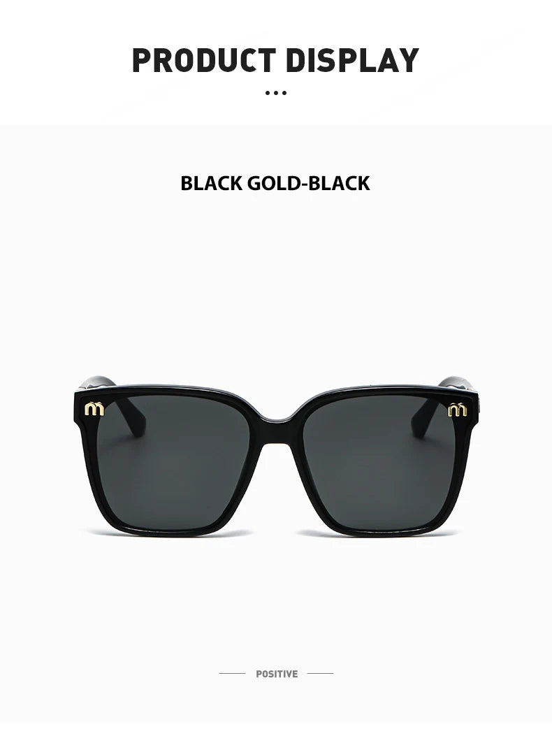 2026 New Fashion Brand Luxury Designer Sunglasses Women Letter Vintage Square Trendy Shades Glasses Elegant Party Top Sunglasses