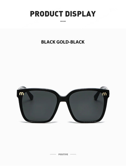 2026 New Fashion Brand Luxury Designer Sunglasses Women Letter Vintage Square Trendy Shades Glasses Elegant Party Top Sunglasses
