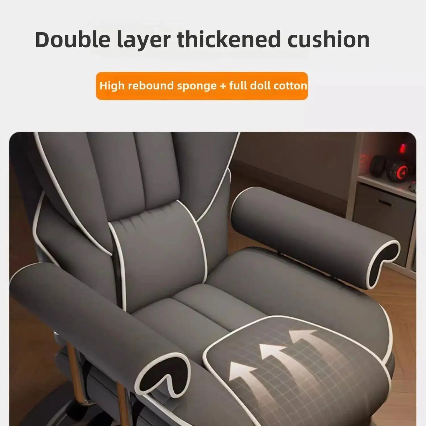 Voice Gaming Chair Comfortable Office Home Computer Gaming Sofa Chair Work Study Backhear Swivel Chair