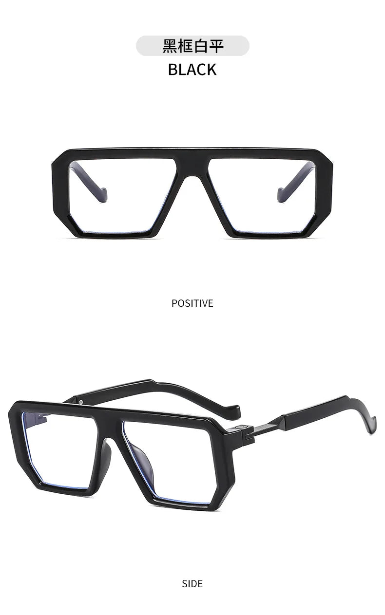 KOCOLIOR 2024 New Square Alloy Anti Blue Light Reading Glasses for Man and Woman Personalized and Fashionable Presbyopia Glasses