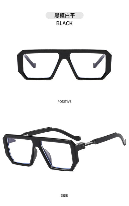 KOCOLIOR 2024 New Square Alloy Anti Blue Light Reading Glasses for Man and Woman Personalized and Fashionable Presbyopia Glasses