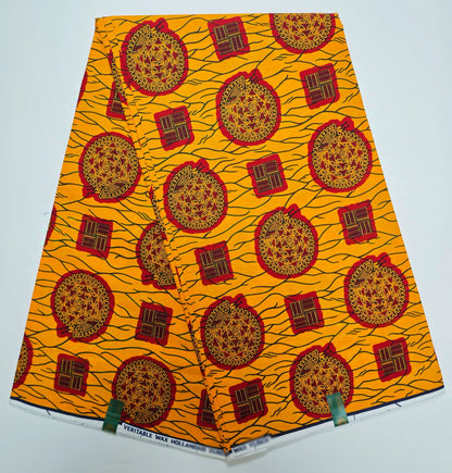 Dutch Ankara Wax Print Fabric High Quality Wax African Hollandais Fabric 100% Cotton Soft African Veritable Real Wax for Dress