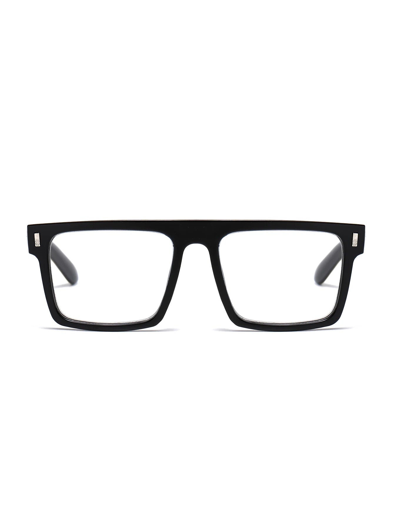 2025New Style Square Frame Big Face Slimming Reading Glasses Trendy Rice Nail Reading Glasses