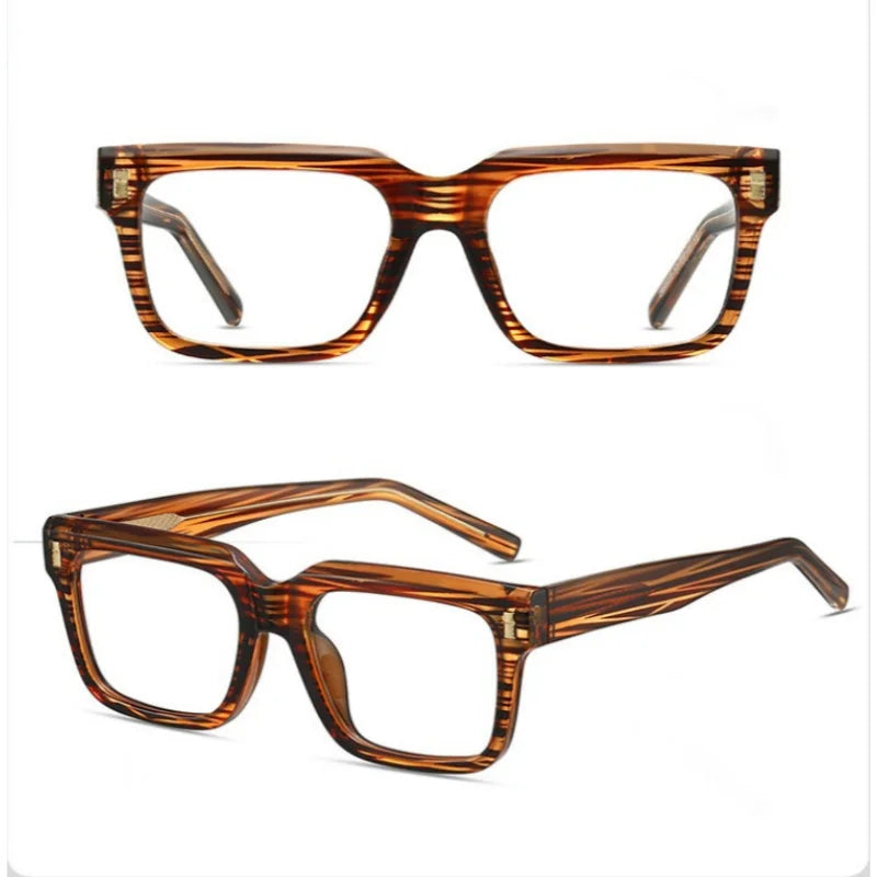 Anti Blue Light Computer Glasses Frame Men Trendy Fashionable Stylish Eyeglasses Classic Spectacles TR90 Eyeglasses for Man
