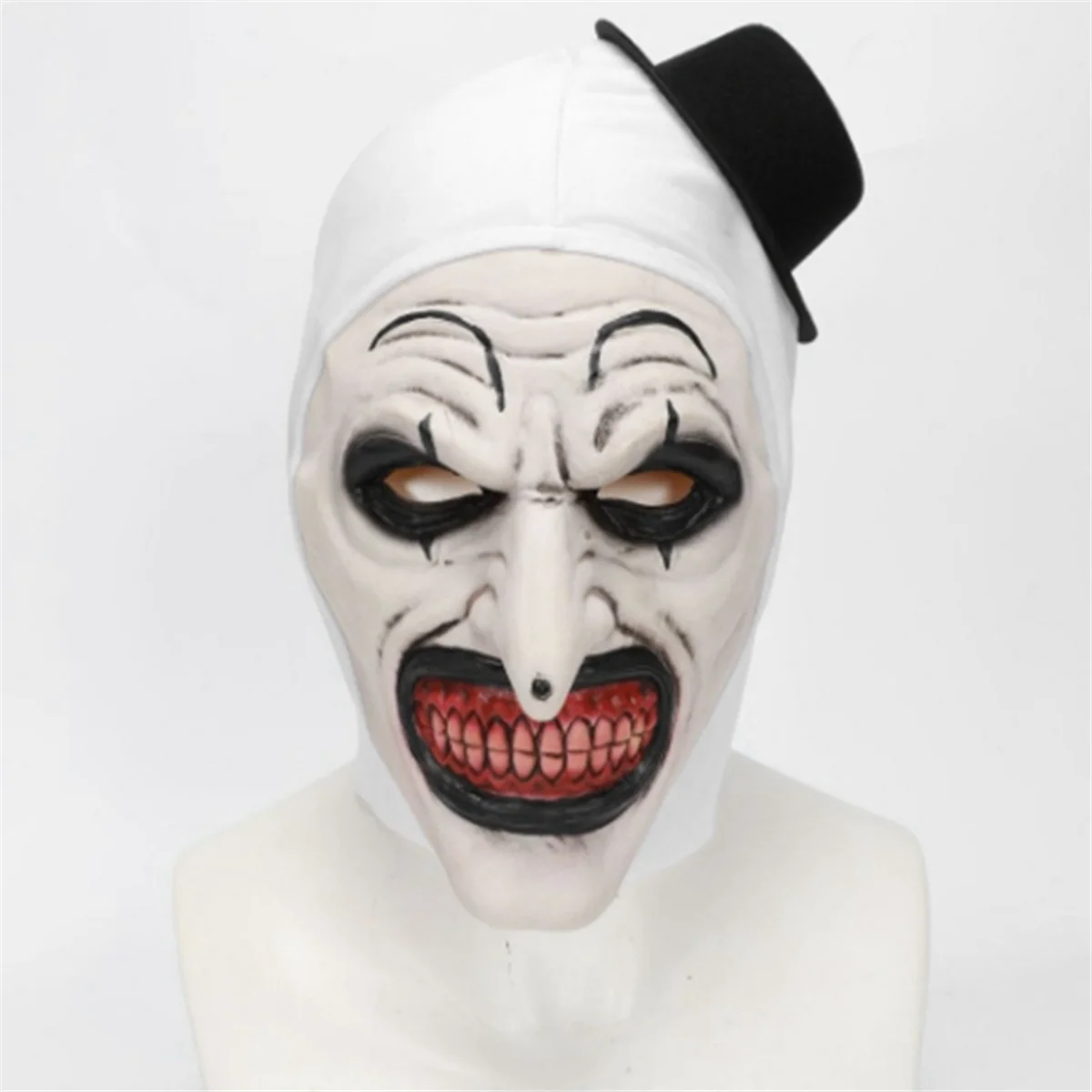 EYFL-Halloween Terrifier Mask Killer Clown Mask Scary Joker Costume Halloween Horror Creepy Mask for Adult Men Women
