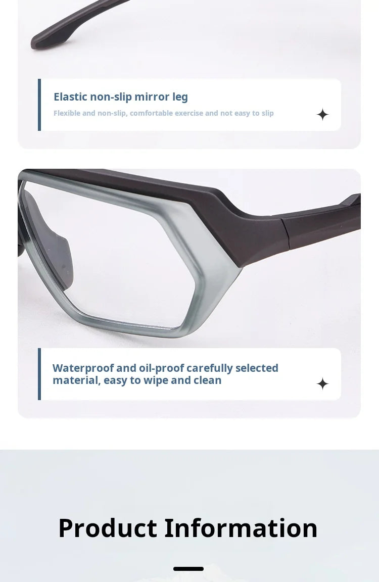 MOMOJA Cycling Glasses Integrated Windproof Goggles Football Badminton Basketball Men and Women Sports Prescription Glasses T11
