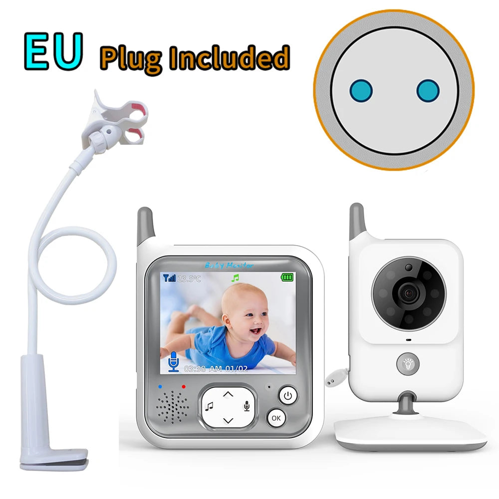 TakTark Video Baby Monitor 3.2 Inch / 2.8 Inch Wireless Security Camera Auto Night Vision Intercom Temperature Monitoring Nanny