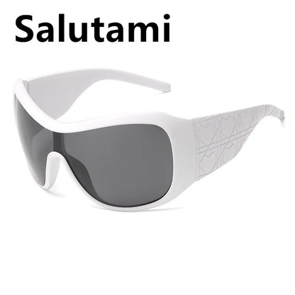 vintae one piece oversized shield sunglasses women new fashion red black gradient sexy sun glasses ladies trendy y2k shades