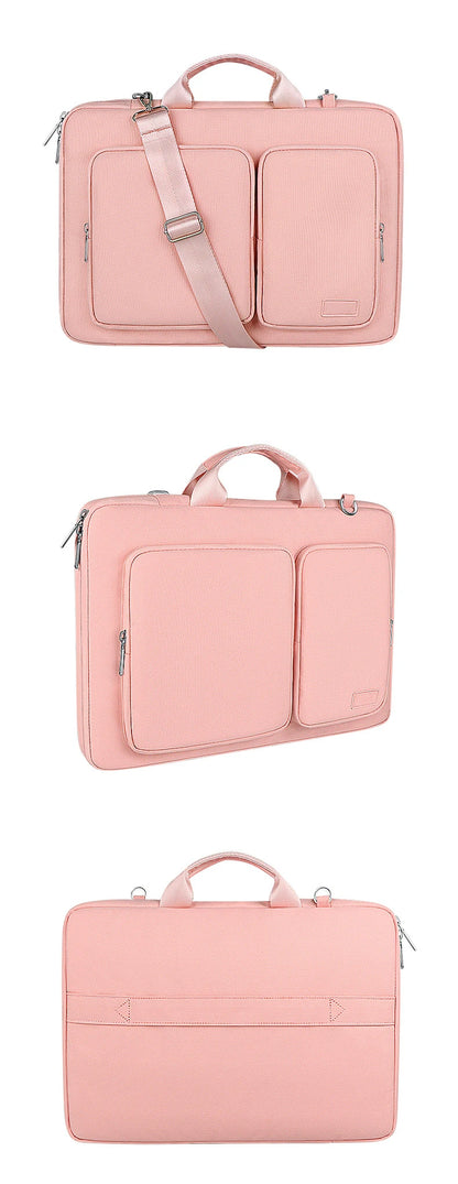 Hot13.3/14/15.6/16 Inch Women Shockproof Laptop Bag Notebook Case Sleeve For Macbook Air Pro Hp13 15 Business Shoulder Briefcase