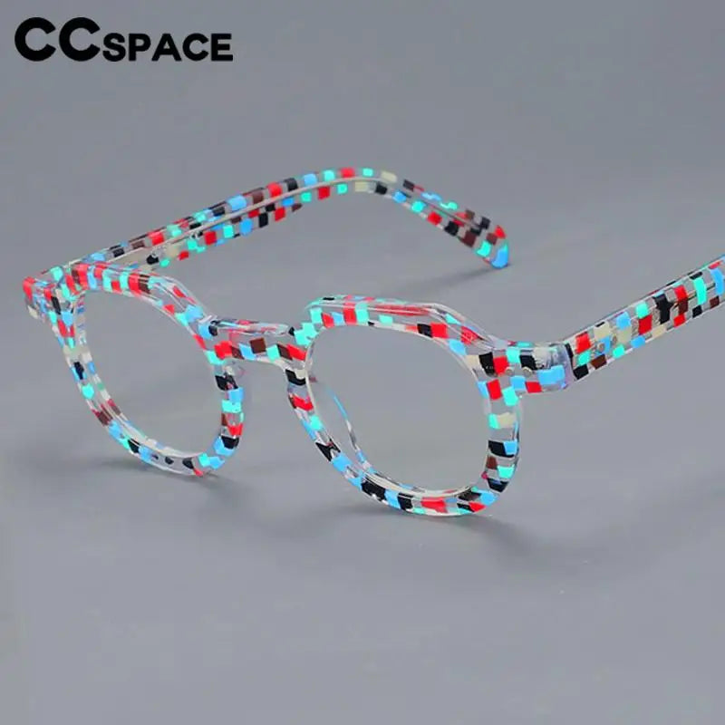 49875 Retro Anti Blue Light Acetate Optical Glasses Frames Men Women Fashion Computer Eyeglasses Customized Reading Glasses
