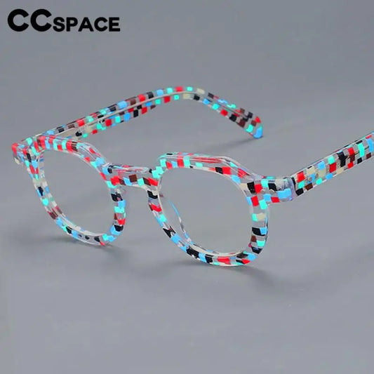 49875 Retro Anti Blue Light Acetate Optical Glasses Frames Men Women Fashion Computer Eyeglasses Customized Reading Glasses