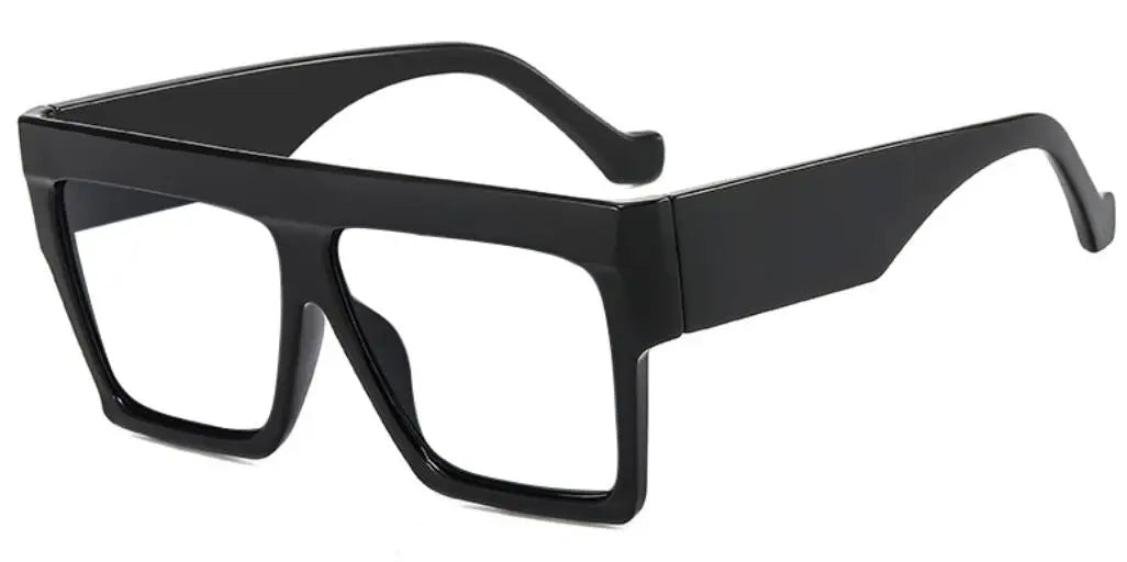 Fashion Designer Oversized Square Reading Glasses Women Men Large Frame Lady Elegant Eyeglasses Clear Anti Blue Light Vision +2