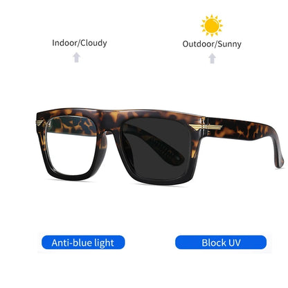 2022 Retro Big Square Frame Designer Reading Glasses Anti Blue Light Computer Eyeglasses Prescription Eyewear Diopters 0 to +6.0