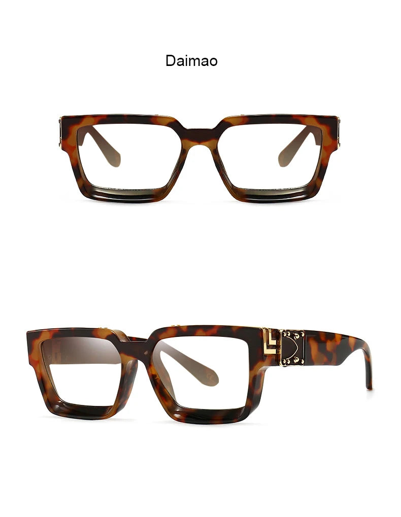 Anti Blue Light Unisex Transparent Computer Glasses With Diopter Minus 0 -1.5 -6.0 Luxury Brand Clear Myopia Square Eyeglasses