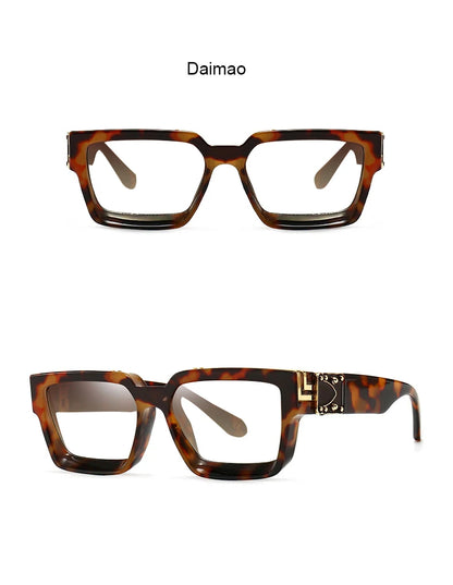 Anti Blue Light Unisex Transparent Computer Glasses With Diopter Minus 0 -1.5 -6.0 Luxury Brand Clear Myopia Square Eyeglasses