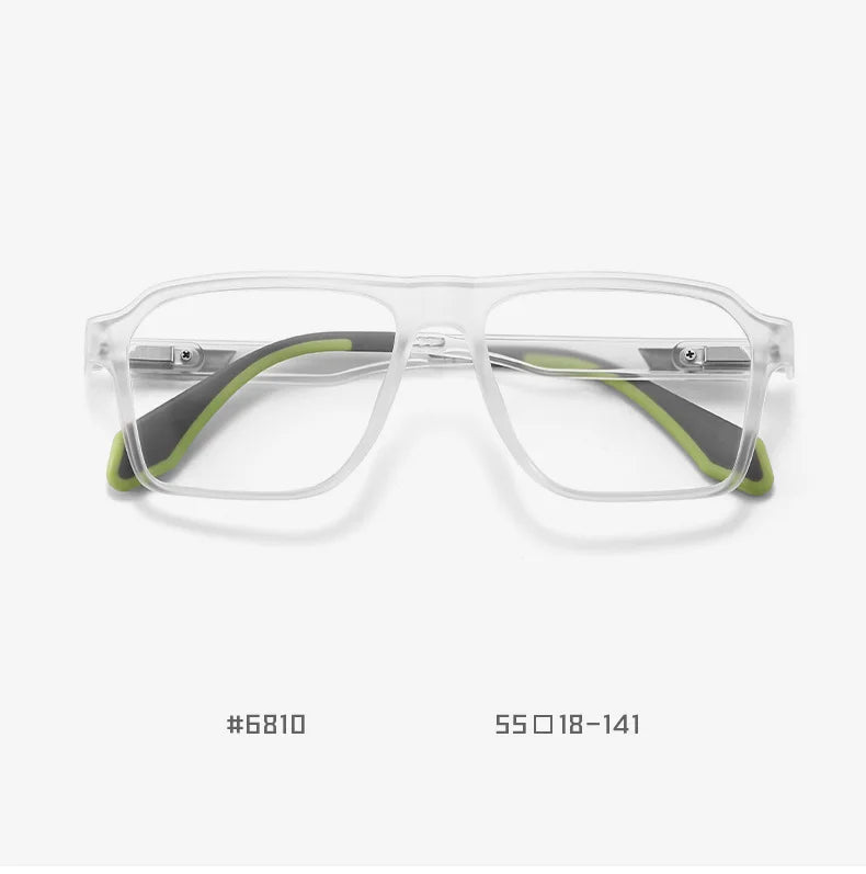 BLMUSA Retro Large Frame Ultralight TR Non-Slip Sports Myopia Glasses Anti Blue Light Prescription Reading Driving Sunglasses