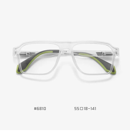 BLMUSA Retro Large Frame Ultralight TR Non-Slip Sports Myopia Glasses Anti Blue Light Prescription Reading Driving Sunglasses
