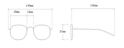 Retra Square Concave Frame Clear Lens Glasses Ultra Light Myopia Nerd Spectacles Degree 0 -0.5 -1.0 -2.0 -3.0 -4.0 to -6.0