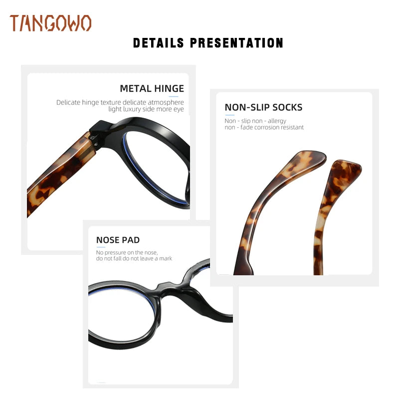 TANGOWO Optical Glasses Woman Myopia Eye Glass for Man Lunette De Lecture Femme Men's Eyeglasses Blue Light Lenses to Read Style