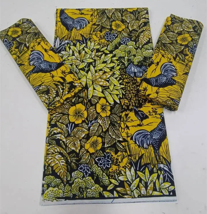 2023 Guaranteed Veritable Super Hollandais African Wax Fabric 100%Cotton 6 yards Original Ankara Block Print Pattern Africa