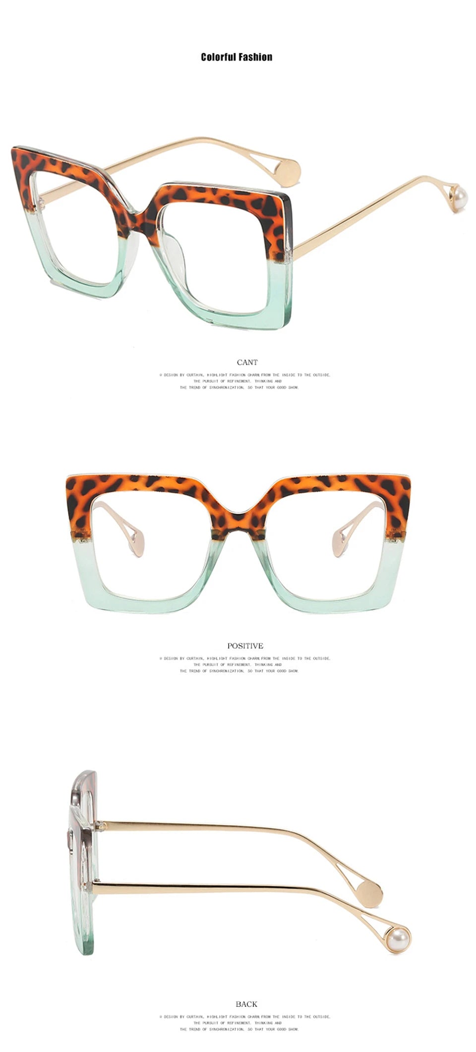 Vintage Transparent Square Glasses Frame Women Men Clear Glasses Optical Eyeglasses Frame Lens Spectacle Frame Unisex Anti Blue
