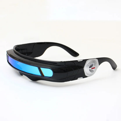 Cyclops Cosplay Glasses for Adult Men Punk Eyeglasses Props Superhero Roleplay Costume Accessories Halloween Carnival Gifts