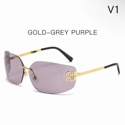 New Fashion Brand Sunglasses Retro Small Frame Woman Man Metal Cat Eye Glasses Shades UV Protection Sun Glasses with Box