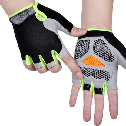 Gym Gloves Women Men Weightlifting Dumbbell Fitness Sport Training Exercise Gloves Non Slip Breathable Fingerless Cycling Gloves
