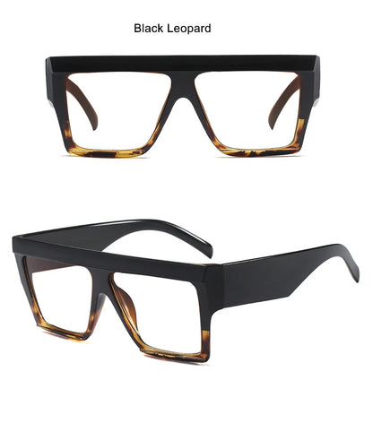 Square Reading Glasses Women Men Luxury Brand Magnifying Oversized Eyeglasses +1.5 +3 +6 Fashion Retro Blue Light Glasses