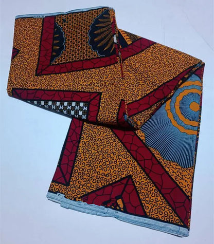 Style Pagne Guaranteed Veritable Original African Real Wax Fabric For Party Dresses Ankara Wax Print Fabric 100% Cotton Ghana