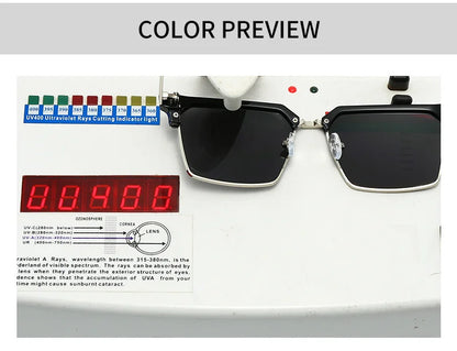 LOERHUNAR Brand Design Luxury Square Myopia Sunglasses Men Women Fashion Shades UV400 Vintage Optical Prescription Glasses