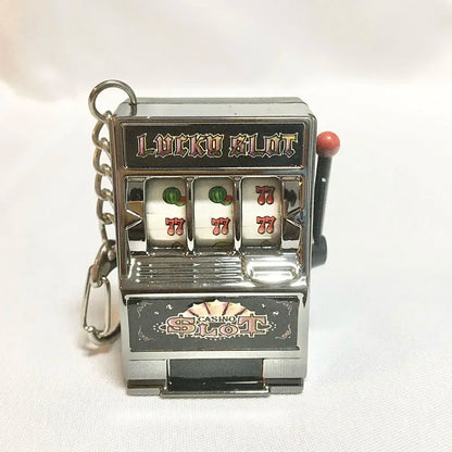 2024 Summer New Classic Toys Niche Keychain Fruit Machine Slot Machine Keychain Fun Creative Car Accessory Keyring Pendant Gift