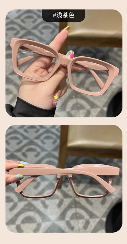 Transparent square Computer Glasses Frame Women Men Anti Blue Light Black Eyewear Blocking Glasses Optical Spectacle Eyeglass
