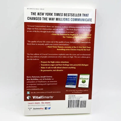 Crucial Conversations Tools for Talking When Stakes Are High Third Edition Communication Challenges Book Paperback