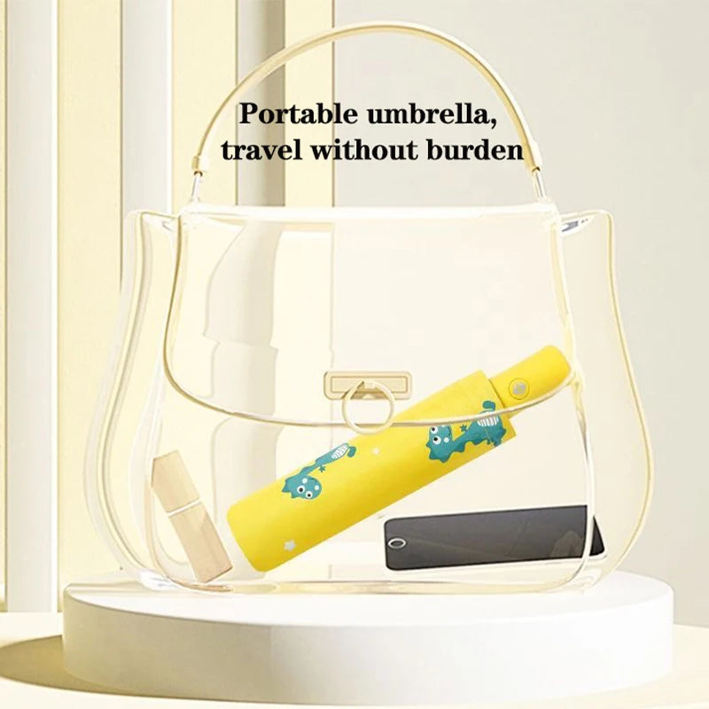 Automatic umbrella Cute dinosaur automatic children umbrella Sunshade Thickening and Durable Travel folding automatic umbrella