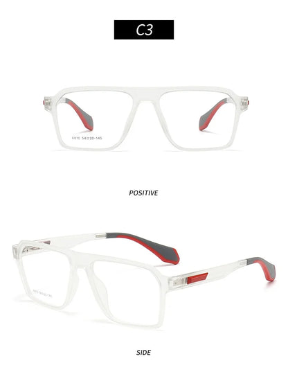 2024 New Sports Glasses Fashion Square Cycling Men's Glasses Frame Ultra-light  Optical Prescription Eyeglass Frame Women 6810