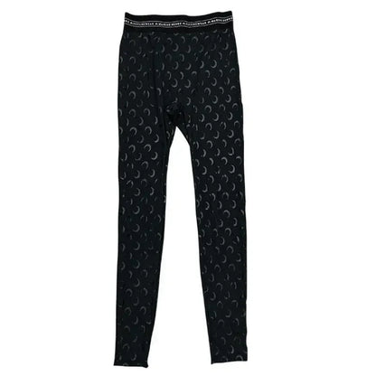 Fashion High Street Casual Women's High Waist Printed Bottom Pants New Women Reflective Tight Elastic Outerwear Pants