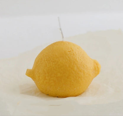 1pc Lemon Scented Candles, Handmade Soy Wax, Suitable For Home Decor, Party, Dining Table Decor,Holiday Gift, Wedding Decor